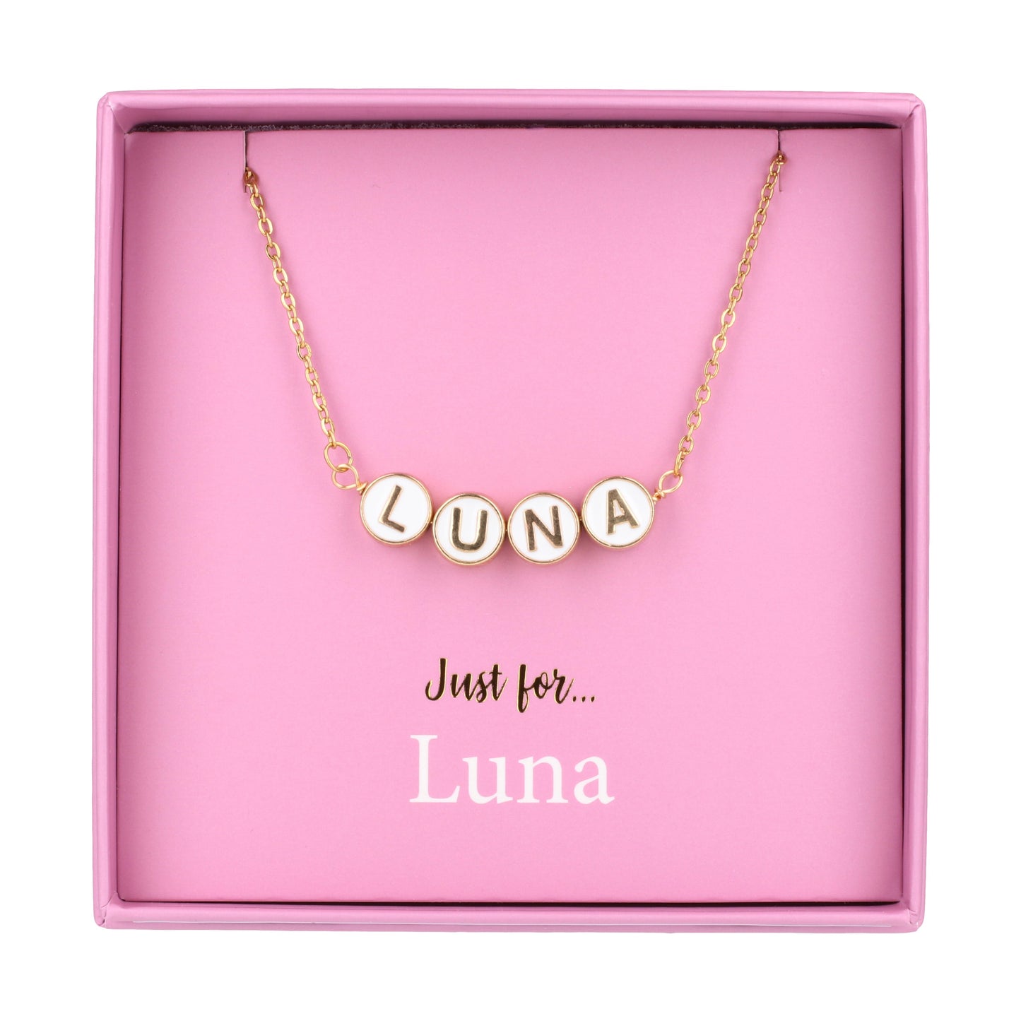 Just For Personalised Necklace - Luna