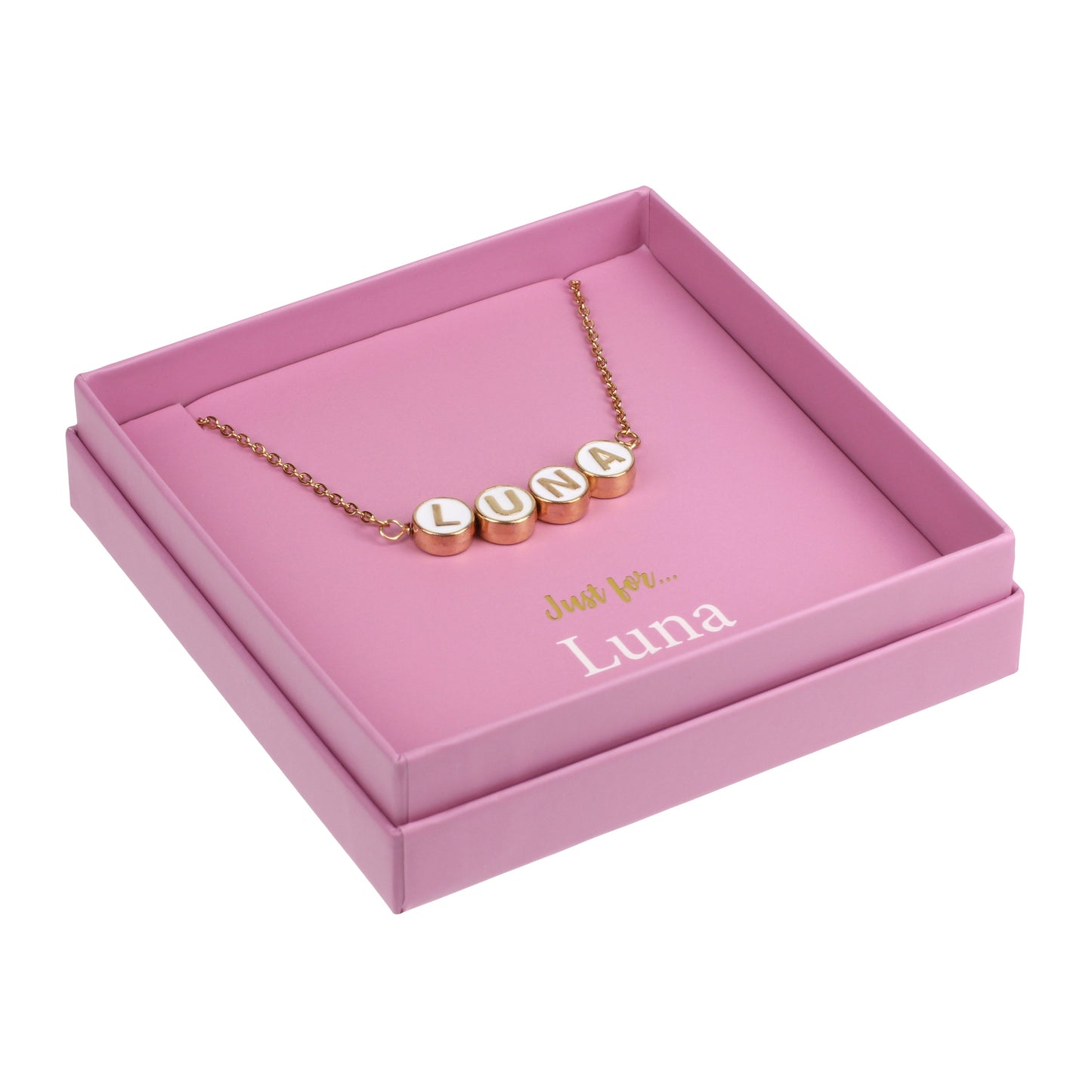 Just For Personalised Necklace - Luna