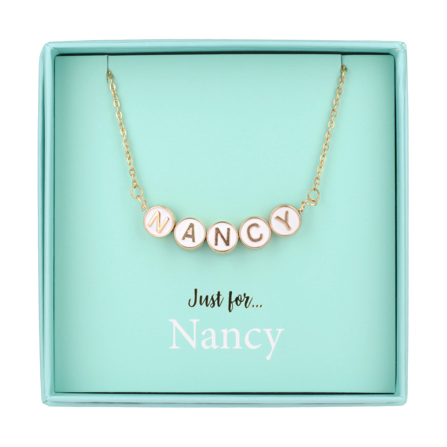 Just For Personalised Necklace - Nancy