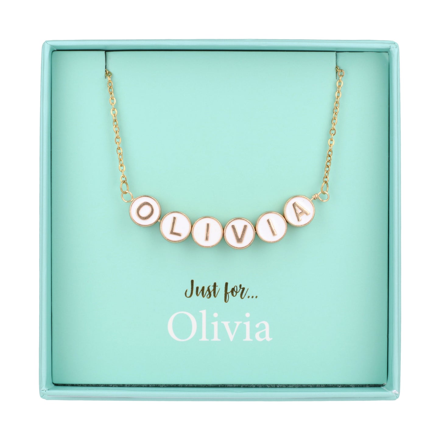 Just For Personalised Necklace - Olivia