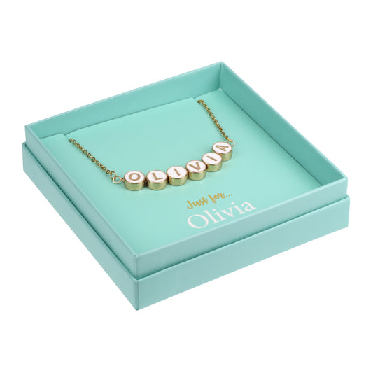 NE105 - Just For Personalised Necklace - Olivia