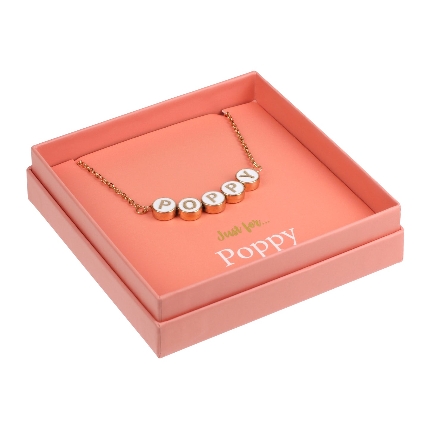 Just For Personalised Necklace - Poppy