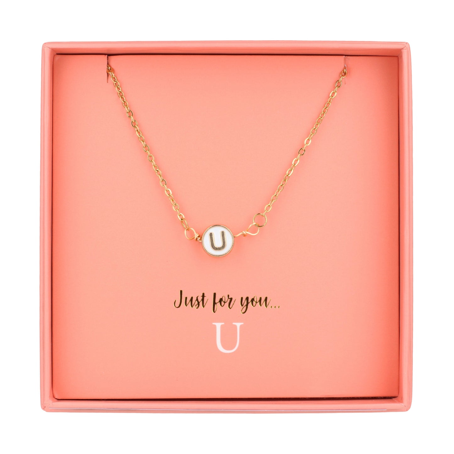 Just For Personalised Necklace - U