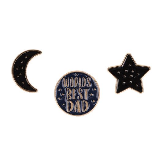 PIN005 - Pin Badges - World's Best Dad
