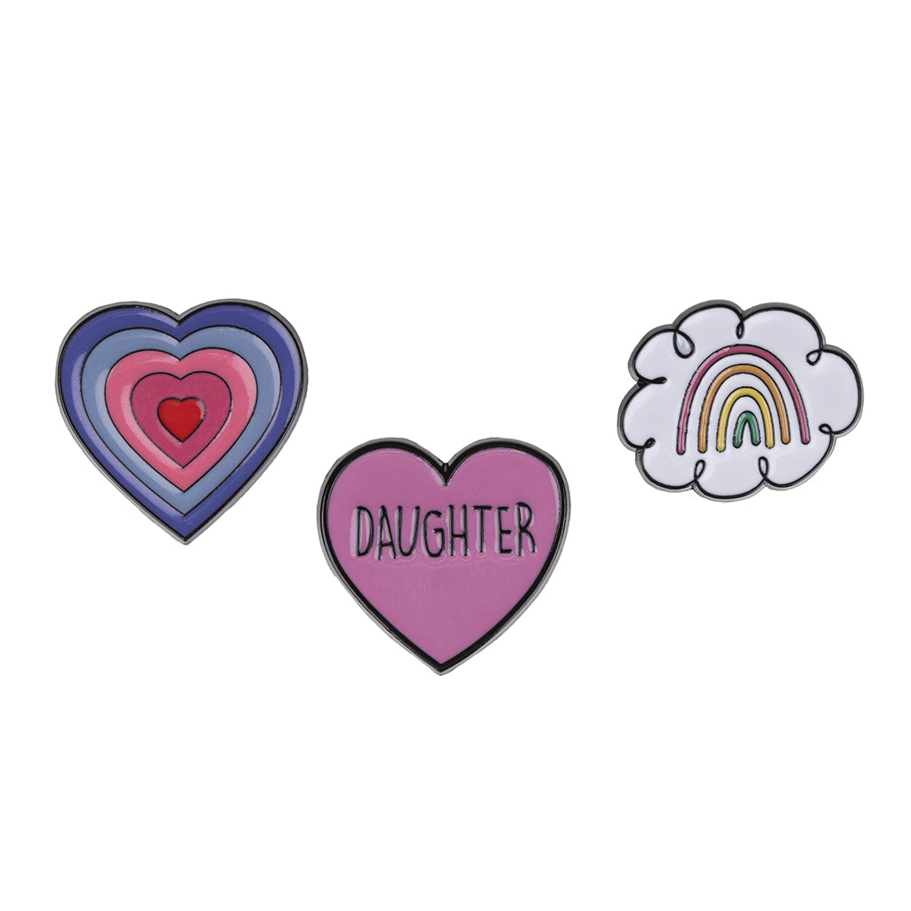 Pin Badges - Heart Daughter