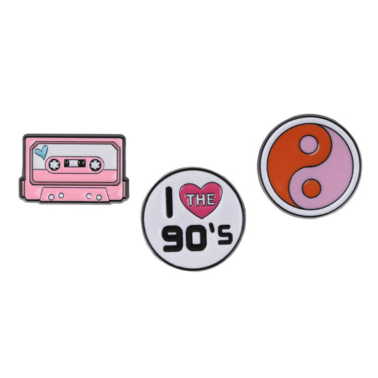 PIN038 - Pin Badges - I Heart the 90's