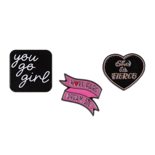 PIN061 - Pin Badges - Work Hard Dream Big