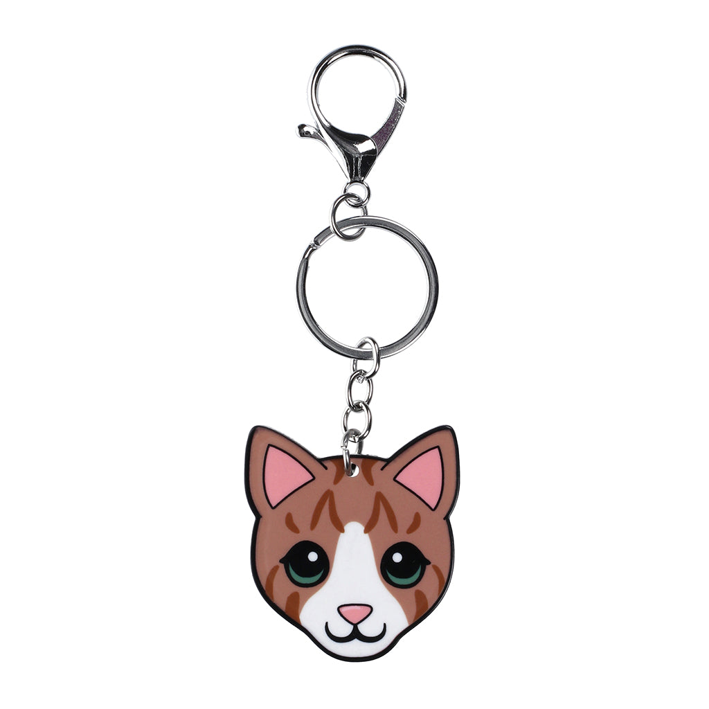 PK014 - Pet Keyring - Cat Tabby