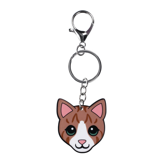 PK014 - Pet Keyring - Cat Tabby