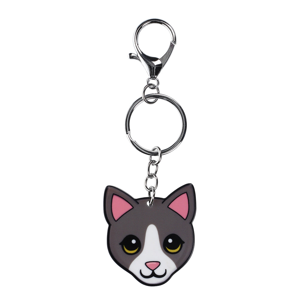 PK015 - Pet Keyring - Cat Tuxedo