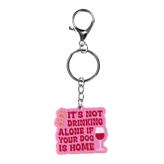 PK040 - Pet Keyring - Drinking Alone