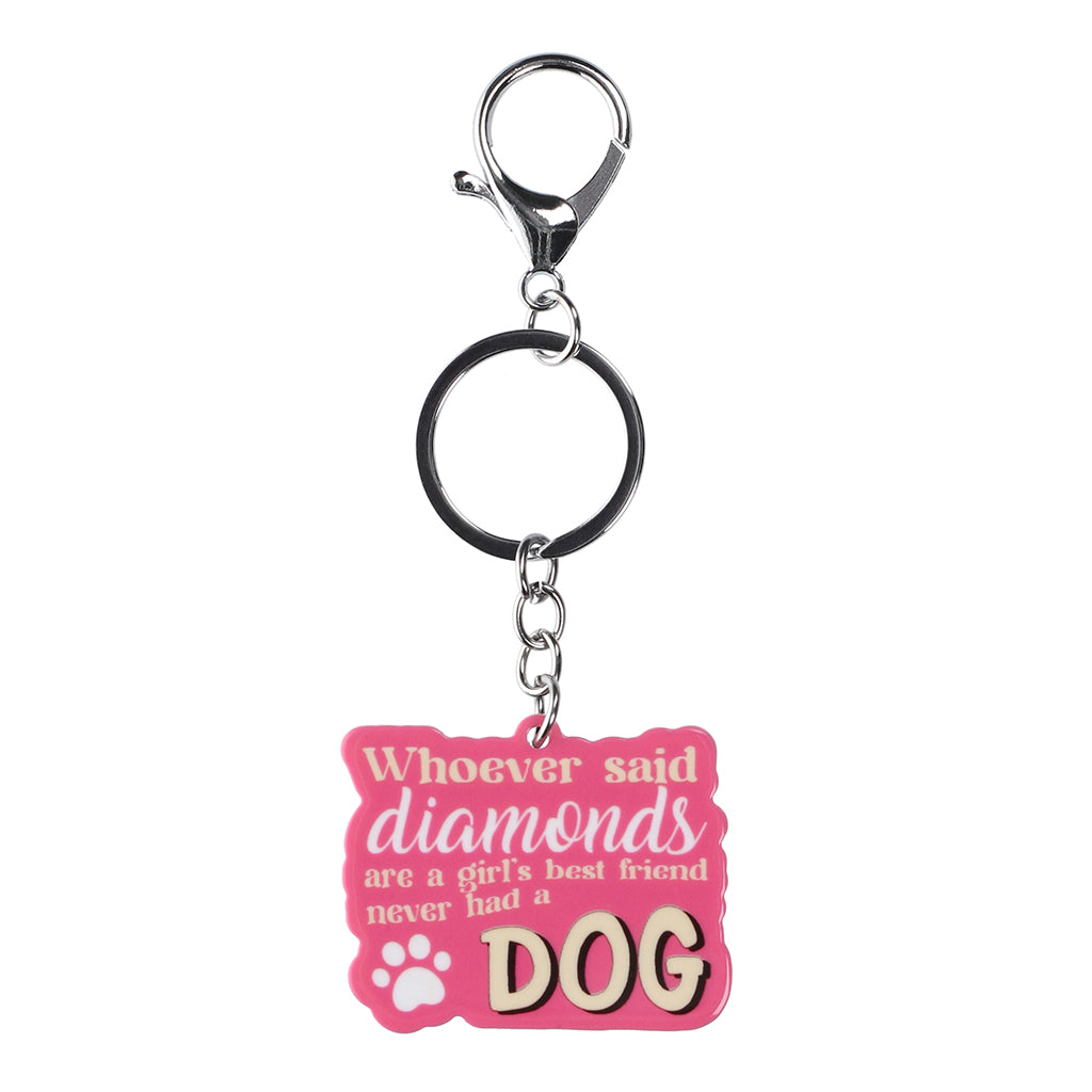 PK041 - Pet Keyring - Diamonds
