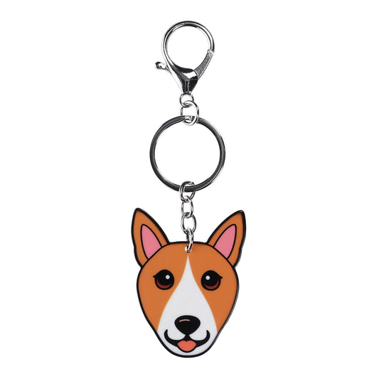 PK048 - Pet Keyring - Bull Terrier Fawn
