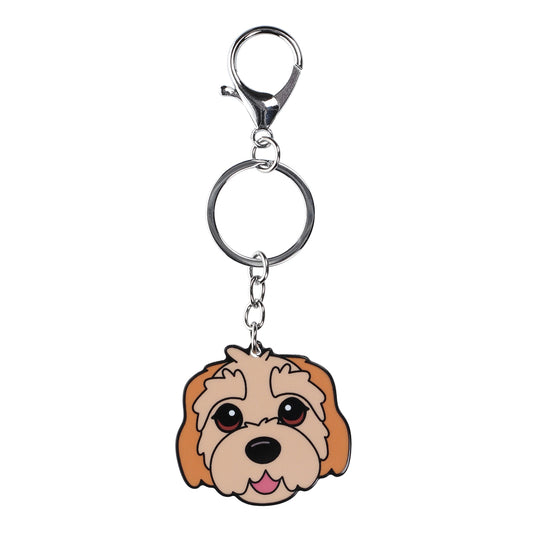 PK054 - Pet Keyring - Cavapoo Tan