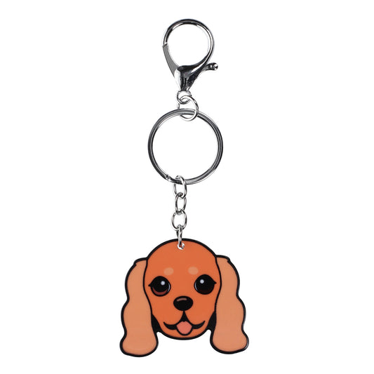 PK059 - Pet Keyring - Cavalier King Charles Ruby
