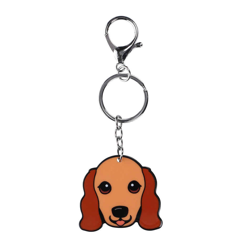 PK063 - Pet Keyring - Cocker Spaniel Gold