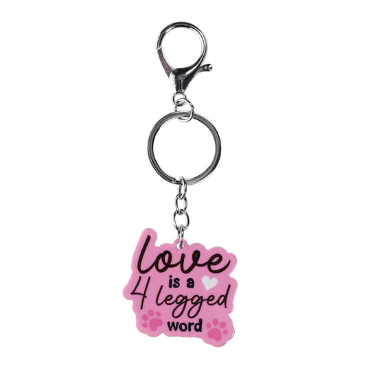 PK073 - Pet Keyring - Four Legged Word