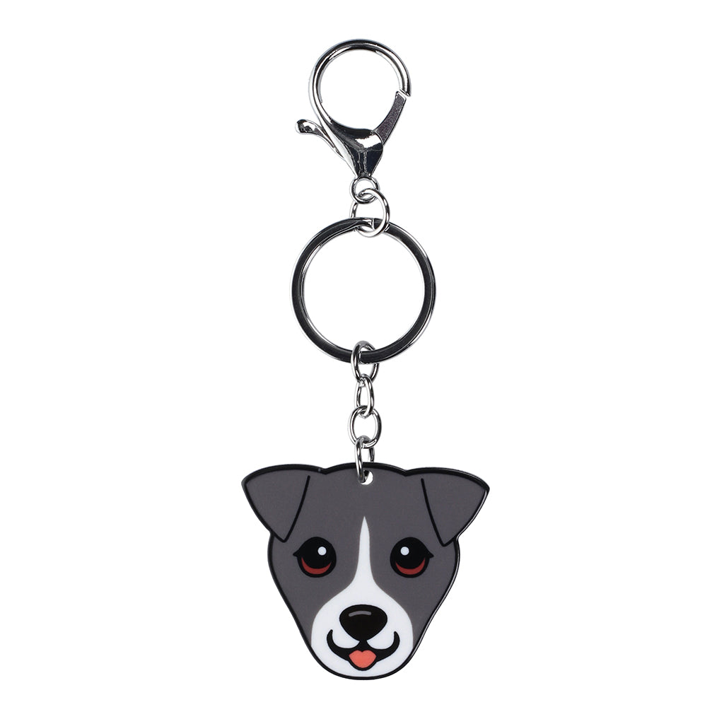 PK092 - Pet Keyring - Jack Russell Black