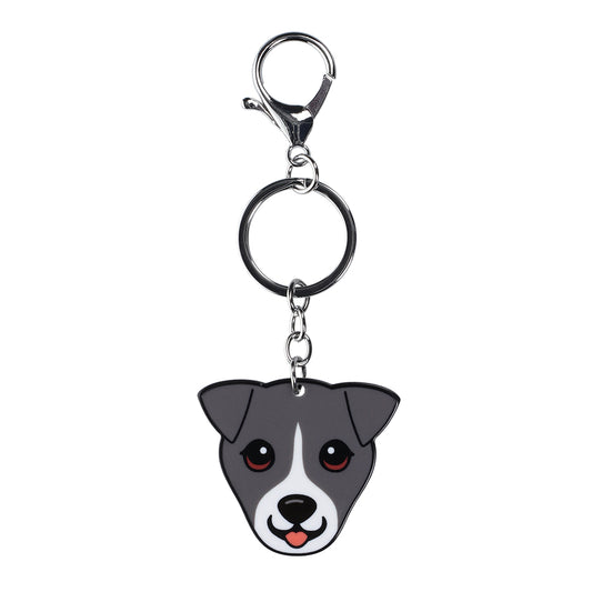 PK092 - Pet Keyring - Jack Russell Black