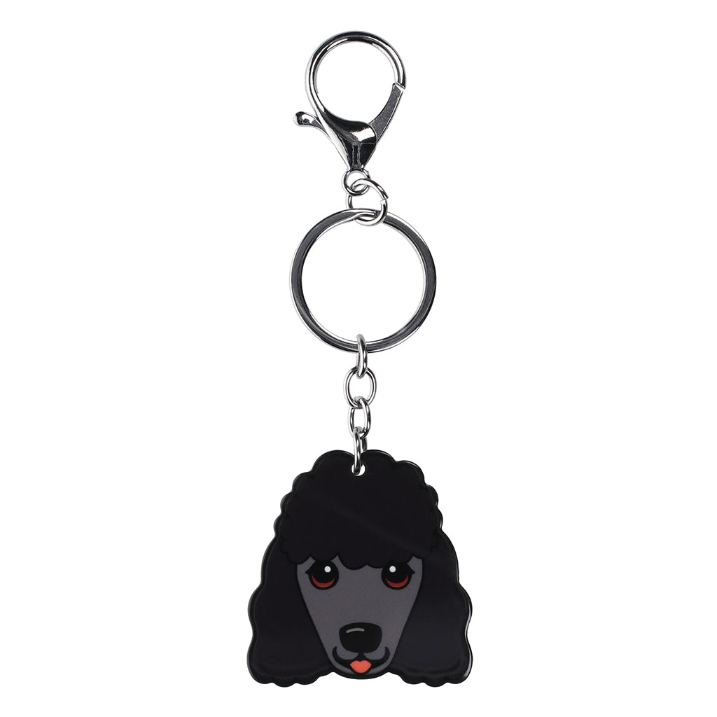 PK105 - Pet Keyring - Poodle Black