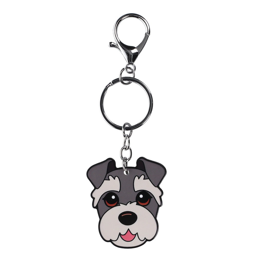 PK122 - Pet Keyring - Schnauzer