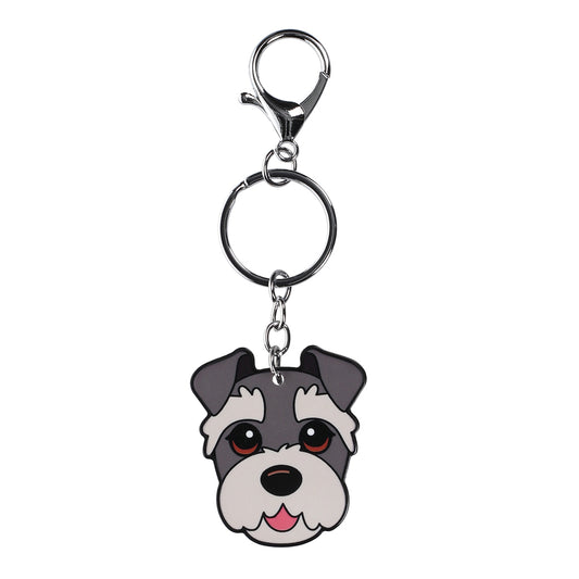 PK122 - Pet Keyring - Schnauzer
