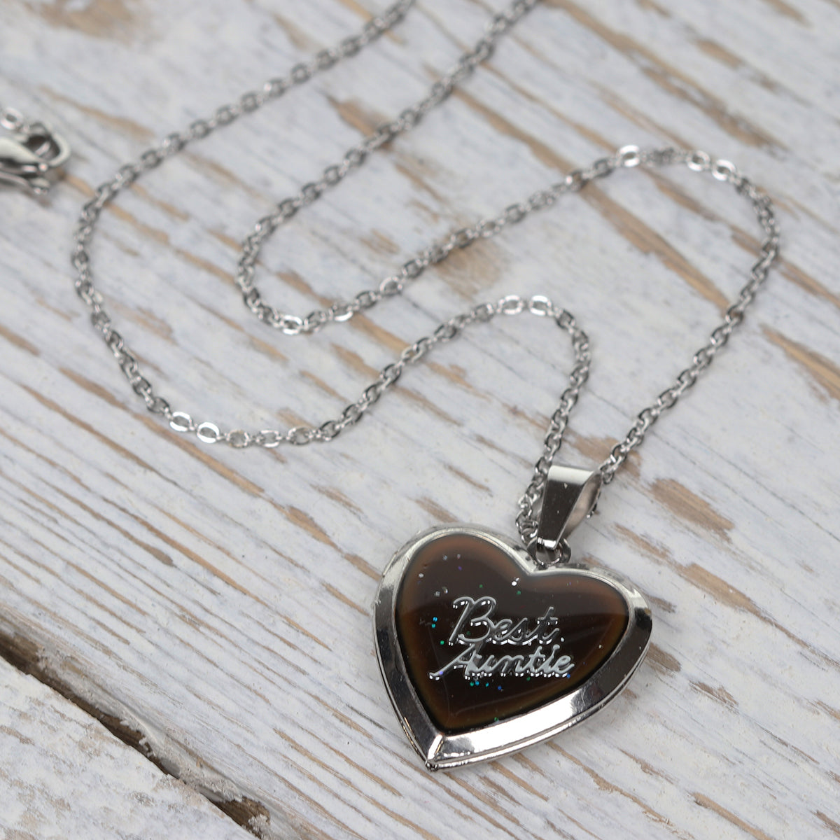 PML003 - Personalised Mood Locket - Best Auntie