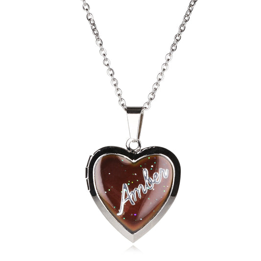 Personalised Mood Locket - Amber