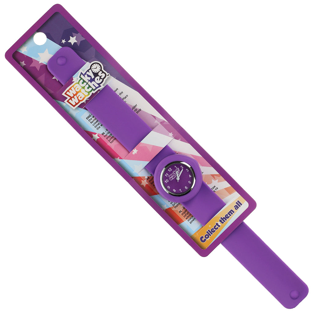 Purple Silicone Slap Band Wacky Watch With A Purple Watch 