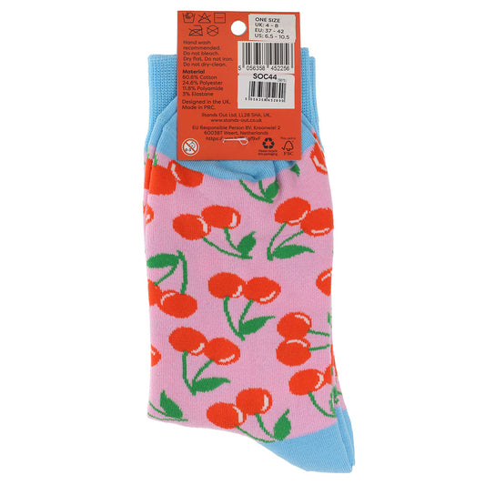 SOC44 - Socks - Cherry