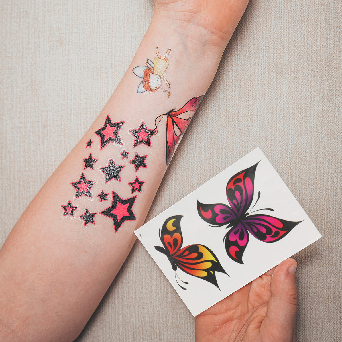 TATA5 - Temporary Tattoos-2 Butterflies