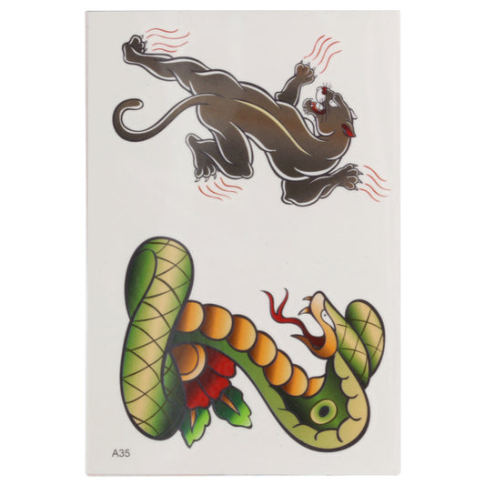 Temporary Tattoos-Cobra And Panther