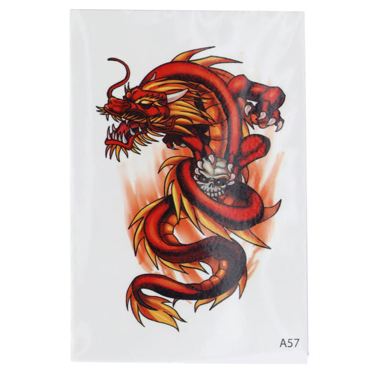 Temporary Tattoos-Skull Dragon