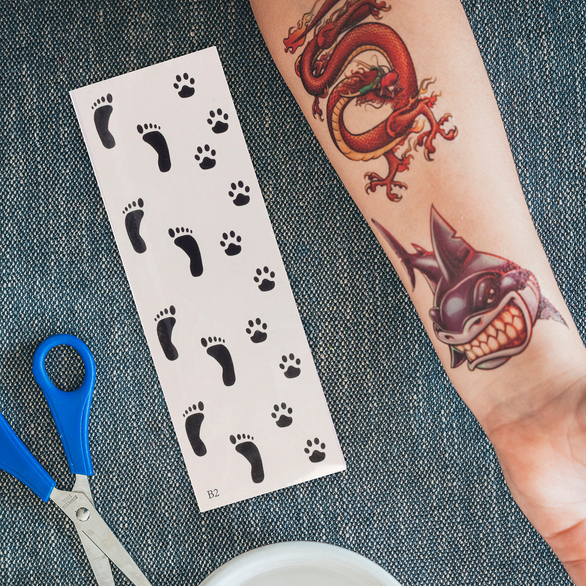 Temporary Tattoos-Footprints
