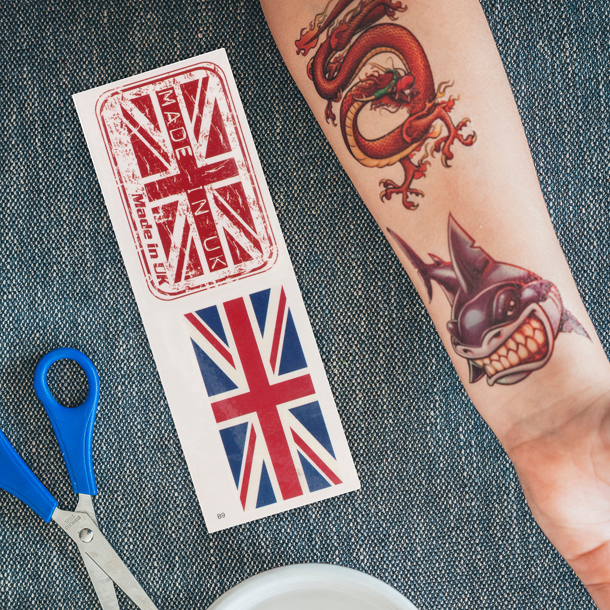 TATB9 - Temporary Tattoos-Union Jack