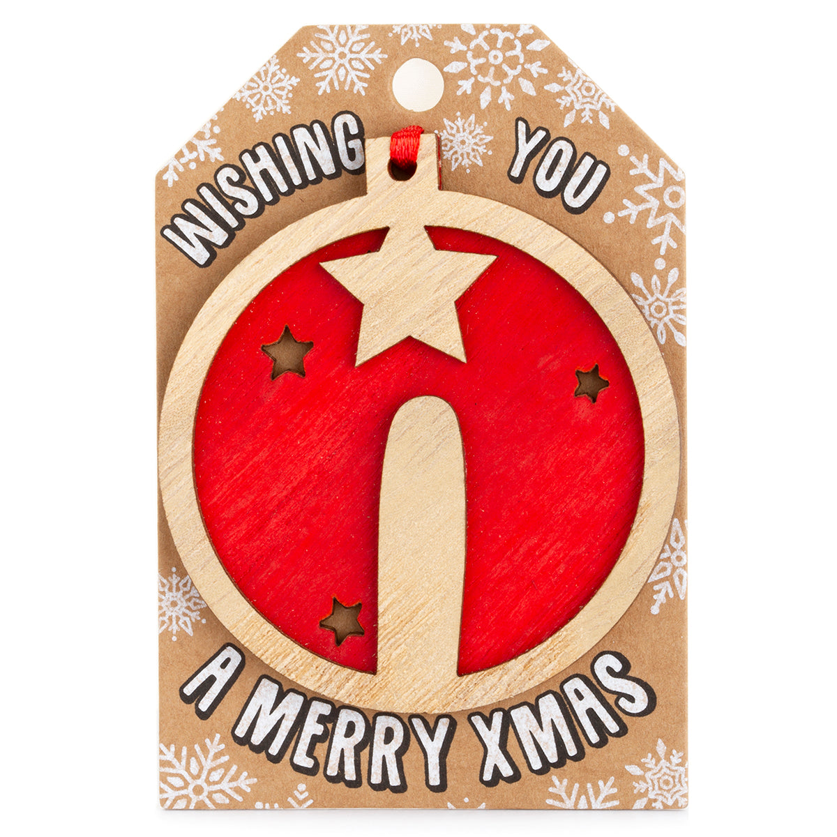 Personalised Wooden Tree Decoration-I