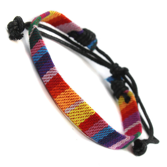 Whirlybird Rainbow Coloured Cotton Lifestyle Bracelet