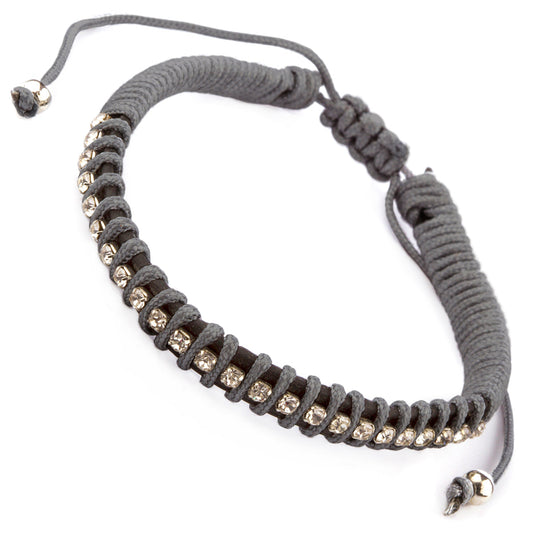 WBL6 - Whirlybird Grey Diamante Lifestyle Bracelet