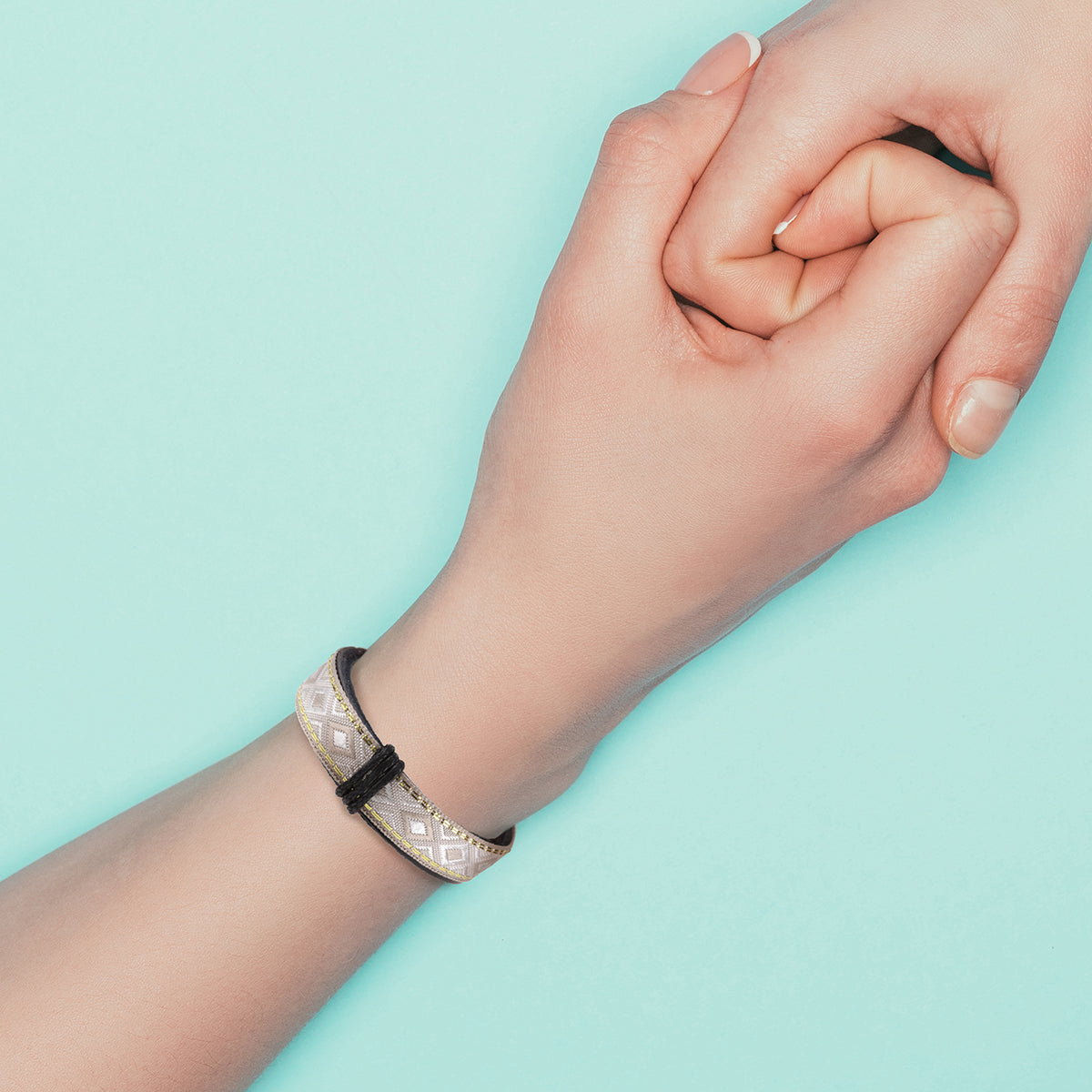 WBL19 - Whirlybird Bronze And Gold Patterned Leather Lifestyle Bracelet