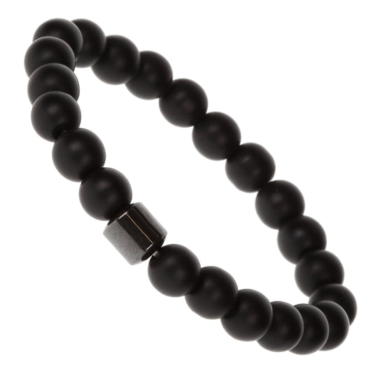 WBL39 - Whirlybird Black Sphere Beaded Lifestyle Bracelet