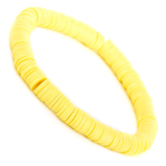 WBL45 - Whirlybird Lemon Yellow Disc Beaded Lifestyle Bracelet