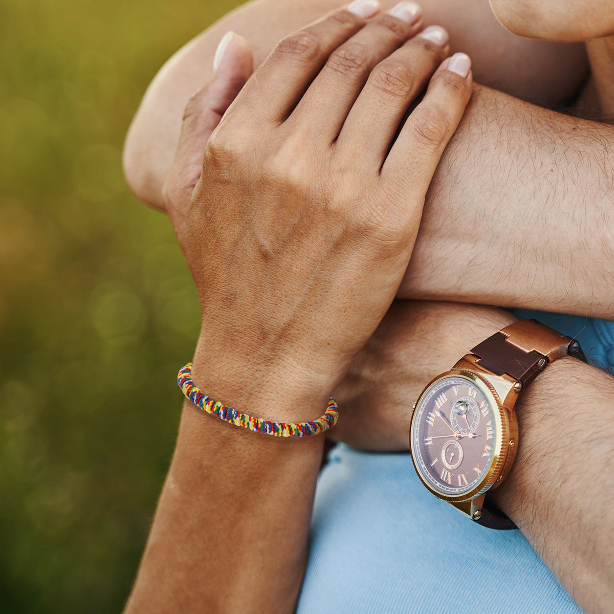 WBL63 - Whirlybird Rainbow Coloured Twisted Lifestyle Bracelet
