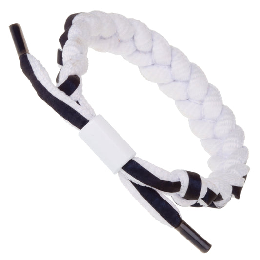 Whirlybird White And Navy Blue Braided Lifestyle Bracelet