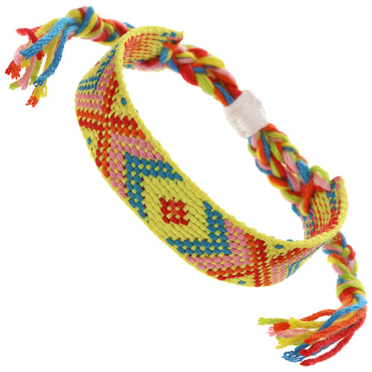 Whirlybird Red, Yellow, Pink And Blue Braided Lifestyle Bracelet