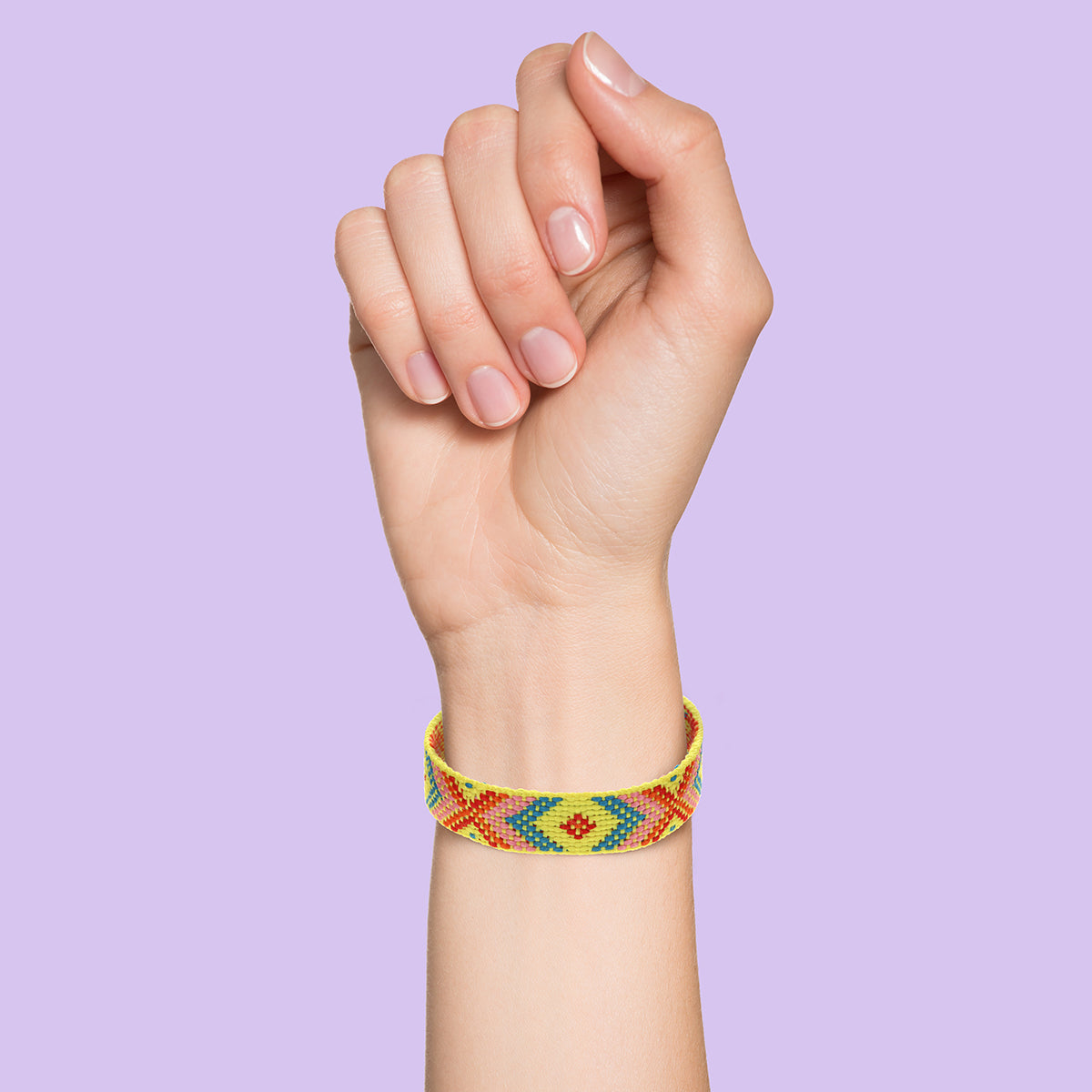 Whirlybird Red, Yellow, Pink And Blue Braided Lifestyle Bracelet