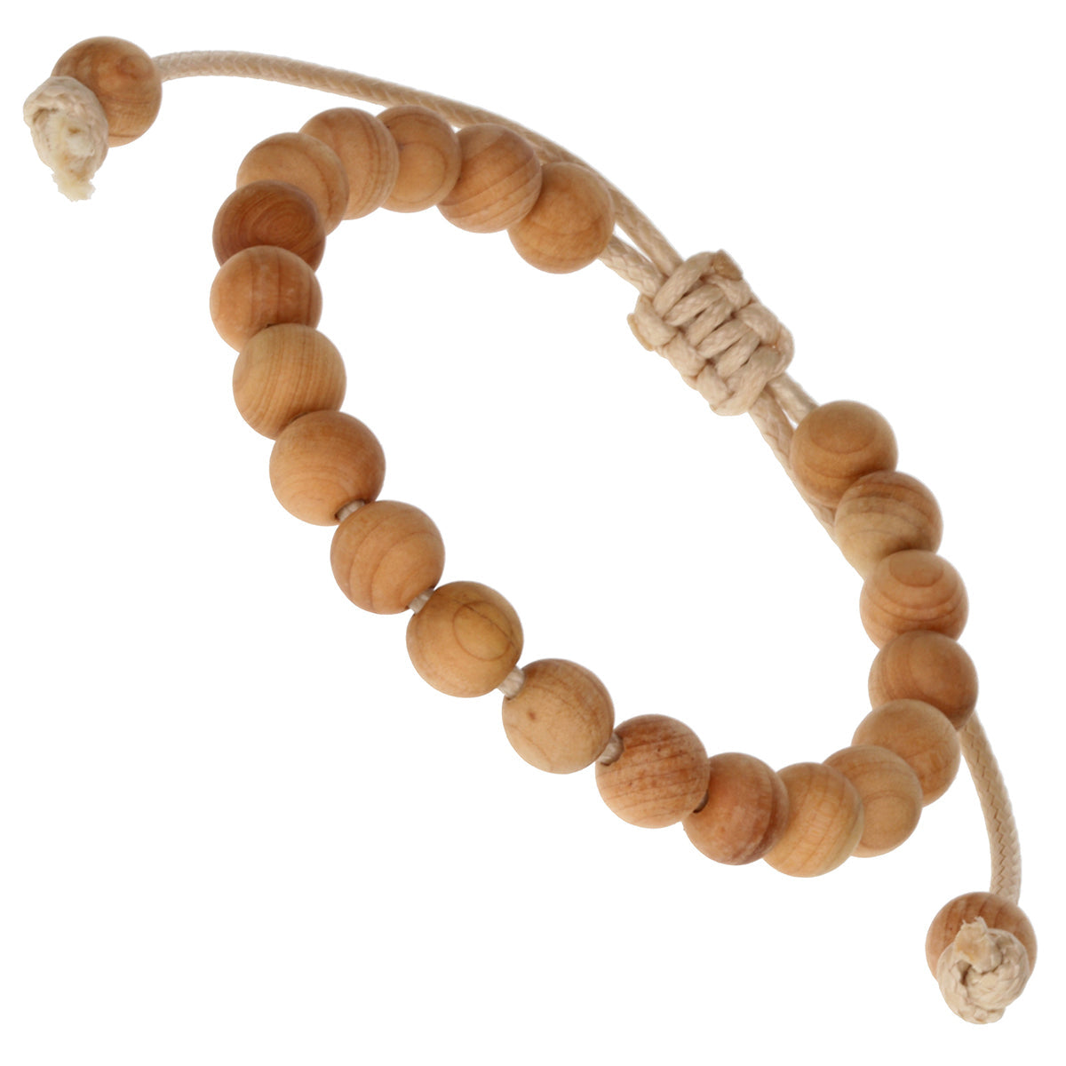 Whirlybird Light Brown Wooden Beaded Lifestyle Bracelet