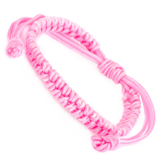 Whirlybird Baby Pink fishtail Braided Lifestyle Bracelet