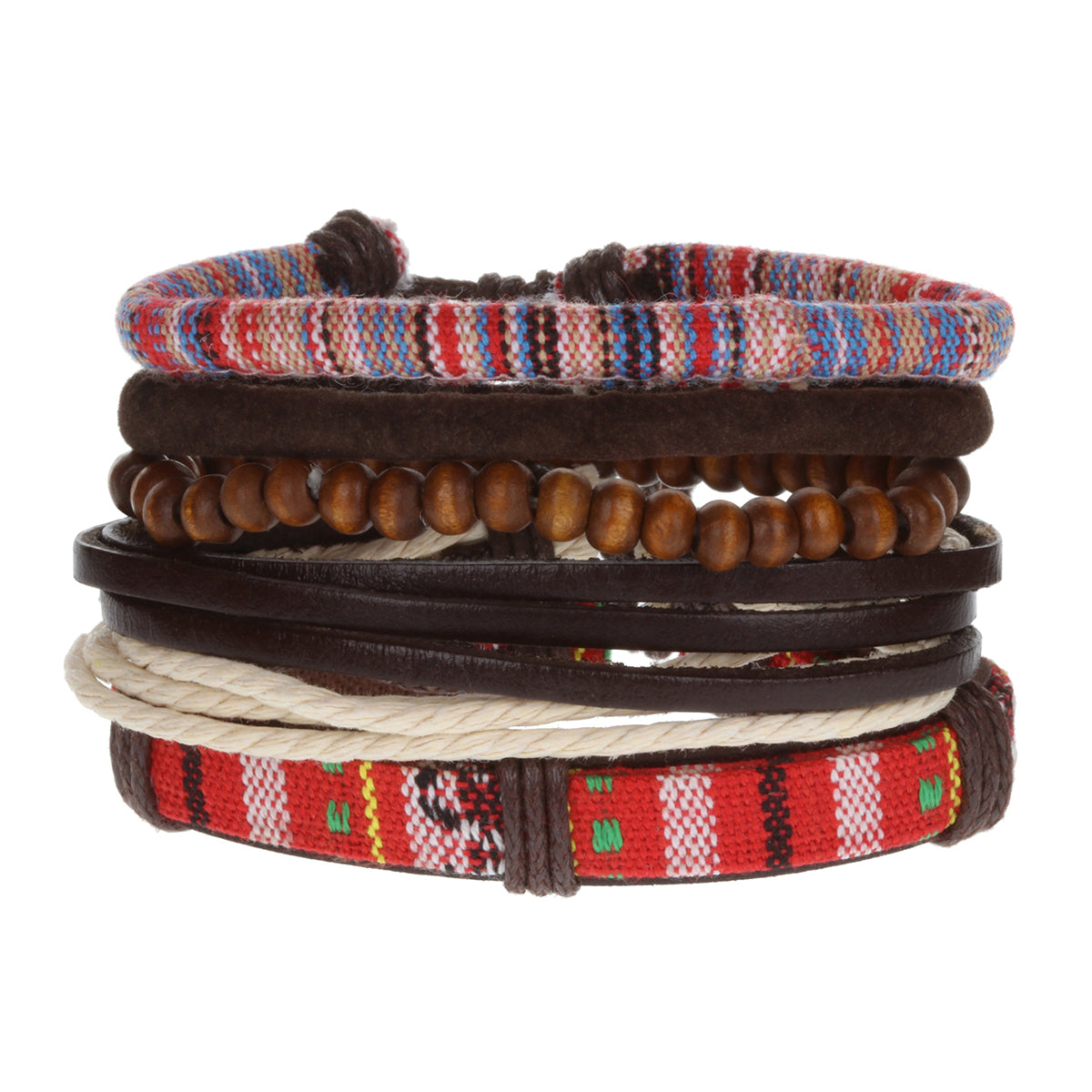 Mens Whirlybird Vibrant Multicoloured Stacker Bracelets