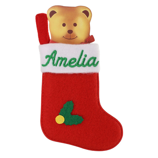 XS014 - Personalised Stocking Christmas Tree Decoration - Amelia
