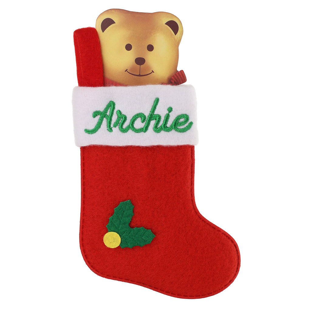 XS017 - Personalised Stocking Christmas Tree Decoration - Archie